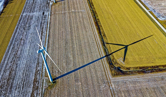 Wind power generated in Missouri