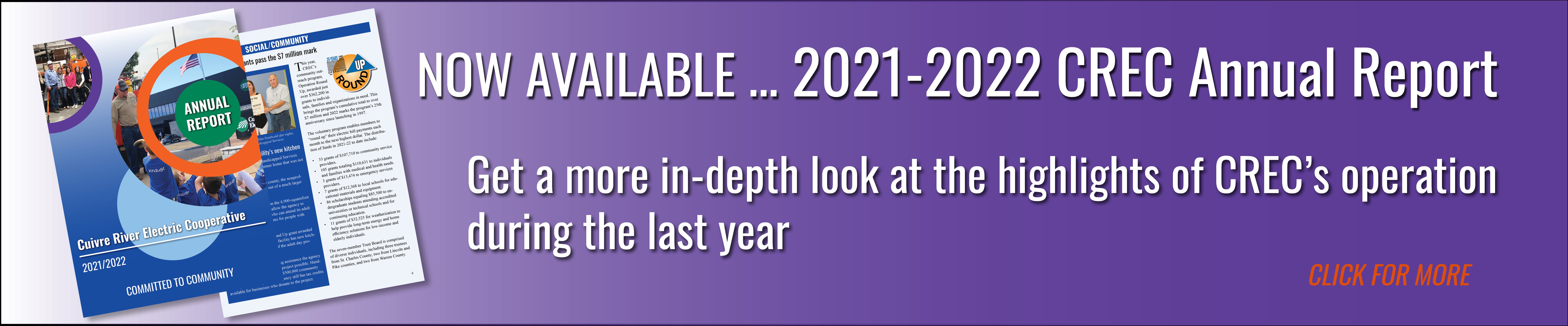 The annual report is now available. Click here to view