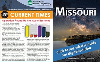 The cover of the February 2023 Edition of Rural Missouri/Current Times