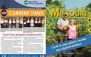 The front covers for Current Times and Rural Missouri, June 2022