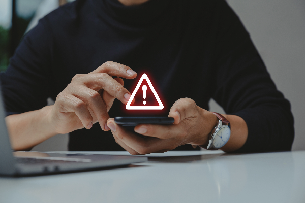 utility scam graphic