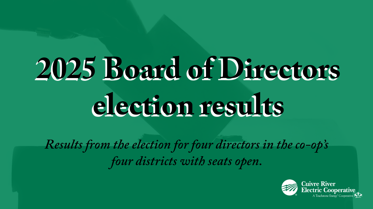 Image with the text: 2025 Board of Directors election results