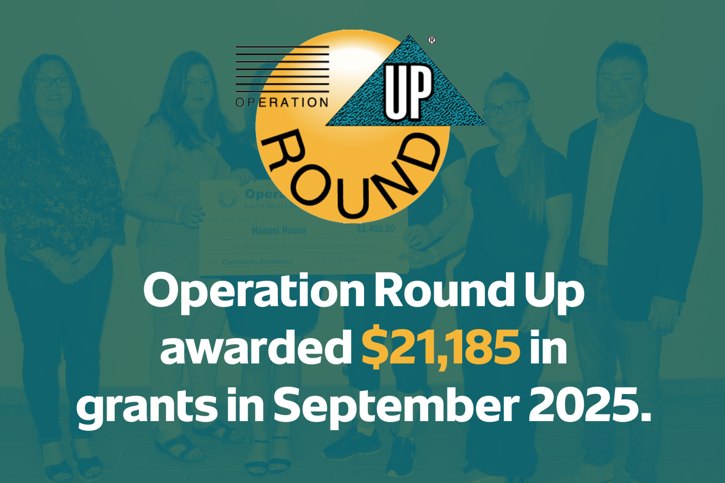 Operation Round Up awarded $21,185 in grants in September 2025